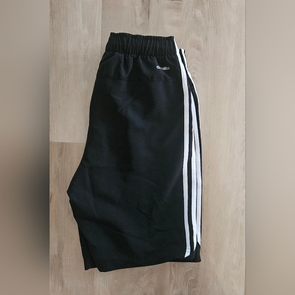 Adidas Athletic Shorts in Black with White - Picture 2 of 3